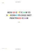 HESI RN EXIT EXAM V2 SCREENSHOTS 2022 INET PROCTORED EXAM