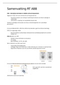 Samenvatting RT jaar 1 periode 3 (ABB) MBRT