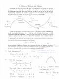 Section 11 Notes - Relative Maxima and Minima