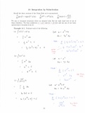 Section 20 Notes - Integration by Substitution