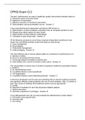 CPHQ Exam Q 2 Questions And Answers