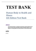 Human Body in Health and Illness 6th Edition by Herlihy Test Bank