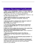 Sitecore Developer Certification Exam 2022 with complete solution