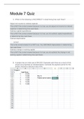 MGMT E-1000 Financial Accounting Principles Module 7 Quiz 1