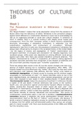 Samenvatting  Theories of Culture 1b (LAX039P05)