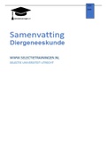 Samenvatting decentrale selectie diergeneeskunde 2023-2024