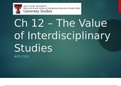 TTU INTS 2310 Chapter 12 The Value of Interdisciplinary Studies Lecture Slides