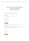 Q&A Practice Quiz 2 - STA 4321 - Introduction to Probability