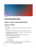 Samenvatting Consumentenrecht