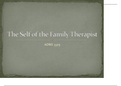 TTU ADRS 3325 The Self of the Family Therapist Lecture Slides