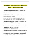 The Bits and Bytes of Computer Networking. Week 1/ Networking Basics (Questions and Answers)