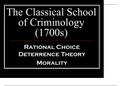 TTU CRIM 4325 The Classical School of Criminology Lecture Slides