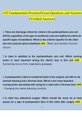 ATI RN Fundamentals Proctored  STUDY BUNDLE PACK SOLUTION (Questions and Answers )(2019-2023) (Verified Answers)