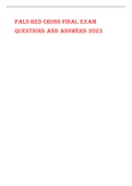 PALS RED CROSS FINAL EXAM QUESTIONS AND ANSWERS 2023  (1)