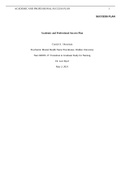 Summary NURS 6003N Academic and Professional Success Plan Crystal A. Hooyman Psychiatric Mental Health Nurse Practitioner, Walden University Nurs 6003N-17: Transition to Graduate Study for Nursing Dr. Lori Byrd May 2, 2021 Course NURS 6003N Institution Wa