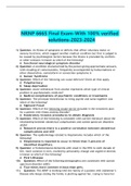 NRNP 6665 Final Exam-With 100% verified solutions-2023-2024