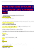  BUNDLE OF NURS 2755MDC IV 2023 QUESTIONS AND ANSWERS