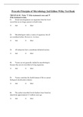 Test Bank for Prescotts Principles of Microbiology 2nd Edition Willey Chapter 1 - 34 Updated 2023