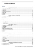 Samenvatting Klinische Psychiatrie 2022-2023