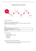 Summary  International Procurement