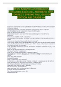 SFDC Analytics and Discovery Consultant Exam ALL ANSWERS 100% CORRECT SPRING FALL-2023/24 EDITION AID GRADE A+