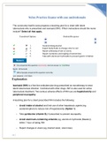 Nclex Practice Exams with ans and rationale graded A+