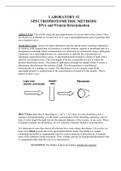 Nutritional Science Lab 2: Spectrophotometric Methods