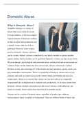 Summary AC 3.1 Domestic Abuse - Plan a Campaign for Change (Exam Notes)