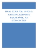 NATIONAL RESPONSE  FRAMEWORK,