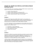 Practice questions to help you better test and understand the material for your nursing exams and homework. Includes every chapter with questions, answers and rationales. Immediate download.