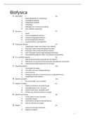 Samenvatting biofysica 1e jaar BMW