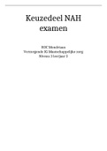 EXAMEN Keuzedeel NAH 