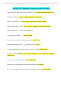 WGU C787 Nutrition Exam Latest 2021/2022 Name of group that studies food security in developing countries Answer- Economic Research Service what does amdr stand for Answer- acceptable macronutrient dietary range AMDR Recommendations, fat? Answer- 20-35% o