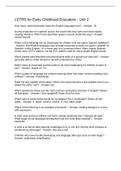 LETRS Unit 3 Questions And Answers/LETRS Unit 3 Questions And Answers/LETRS unit 3/LETRS Unit 1 Session 3 Questions And Answers/LETRS Unit 3: Assessment Questions And Answers/LETRS for Early Childhood Educators - Unit 2