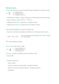 Grade 12 IEB Physical Science (Physics) Electric circuits (Section E) Summary & notes