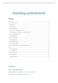 College aantekeningen Inleiding publiekrecht (IPUB) (KKNGJ) 