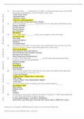  MUS 354 Elvis Exam 1 with Answers