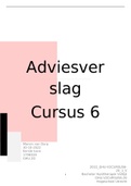 Adviesverslag cursus 6 Prescreening en huidzorg, behaald met een 8,3!