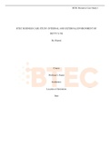 BTEC BUSINESS CASE STUDY: INTERNAL AND EXTERNAL ENVIRONMENT OF BETTY’S 