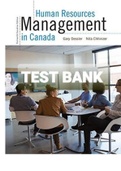 Human resources  management in Canada fourteenth  Canadian edition Gary Dessier  test bank  