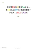 HESI RN EXIT EXAM V4 SCREENSHOTS 2022 INET PROCTORED EXAM