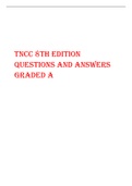 TNCC 8th Edition Questions and Answers Graded A