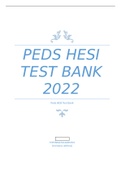 HESI 102 PEDS HESI Test Bank 2022 Questions and Answers- Chamberlain College of Nursing