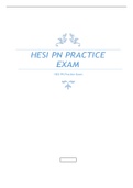 HESI 102 HESI PN Practice Exam 4 Questions and Answers Spring 2022- Chamberlain College of Nursing