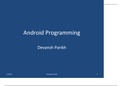 Android GUI Design Concepts and UI Programming