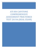 ATI RN Capstone Comprehensive Assessment Proctored Test 2019A (Real Exam)