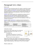 Uitgebreide samenvatting Nectar paragraaf 13.1: Eten. (Met afbeeldingen uit het boek én handige leertabel!)