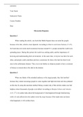 ENG 101 Reading Response Due 10/10 After carefully reading the narrative “Se Habla Espanol” (693-696) by Tanya Maria Barrientos in our Norton Field Guide textbook: Write up your answers/responses to Questions #1, #2, #3, and #4 that follow the reading (69