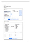 stappenplan waarden bepalen SPSS