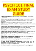 PSYCH 101 FINAL EXAM STUDY GUIDE 2023